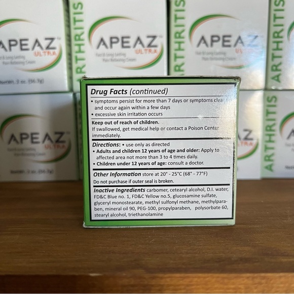 APEAZ ULTRA Pain Relieving Arthritis Cream - Picture 3 of 3